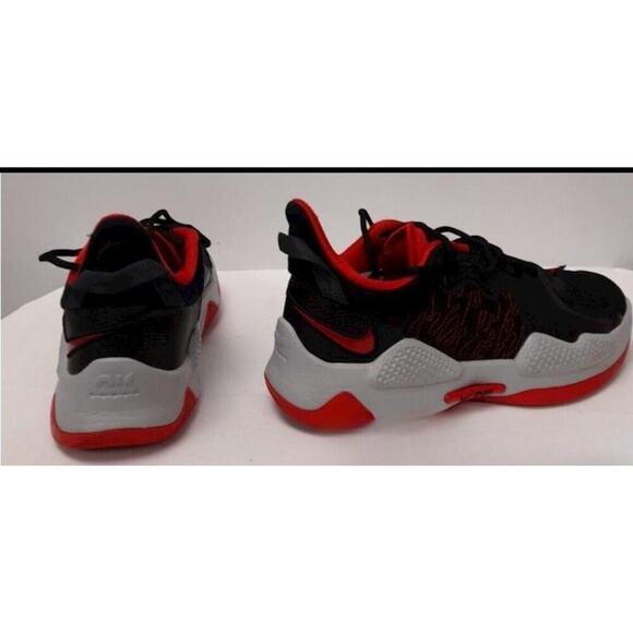 Men's Nike PG 5 "BRED" Black/University Red-White (CW3143 002) - Picture 3 of 3